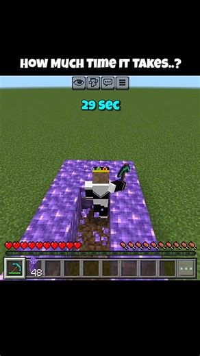 MCPE Gamer on Instagram: "How Much Time It Takes? #minecraft"