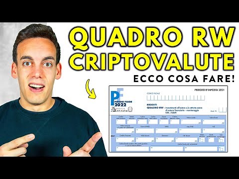 Come Compilare il QUADRO RW delle CRIPTOVALUTE! Esempio Completo
