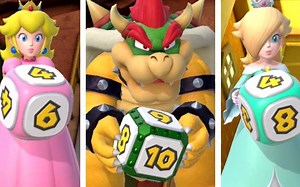 超级马里奥聚会的各角色扔骰子的动作合集【搬运】