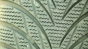 Rubber industrial tire profile texture