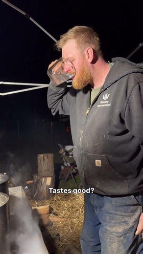 40 gallons of sap becomes 1 gallon of maple syrup 🍁 #shorts #maplesyrup