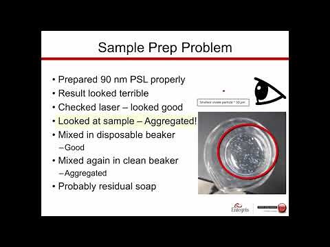 Entegris Nicomp DLS Sample Preparation Training