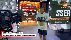 6.7K views · 187 reactions | That defining moment as Jeremiah steps to the ring to face off with Nico Ali  at the Men’s World Boxing championships | Vibes Ug | Facebook