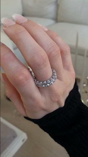 TACORI Oval Diamond Eternity Band / Infinity Ring styled by Sarah Wisted #eternityrings #diamond