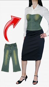 2.5M views · 45K reactions | DIY trendy Corset from Old Jeans Thrift Flip Ideas瑱 淋✂️ ✌️ | Miarti - Wiederverwendung | Facebook