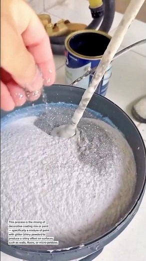 "Magical Glitter Paint Mix – Turning Micro Pebble Coating into Pure Shine!"