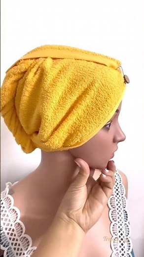 Turn an Old Towel Into a Hair Wrap in Minutes