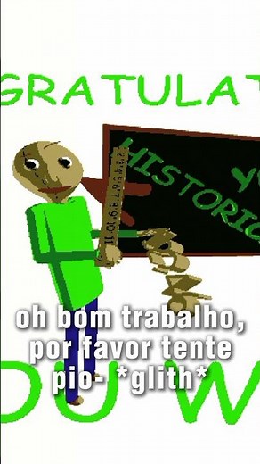 O que o baldi disse na tela final? #baldisbasics #roblox #gameplay #minecraft #memes #terror