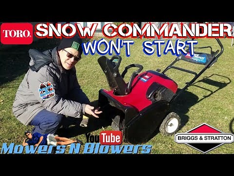 TORO SNOW COMMANDER 7HP R-TEK 24" LARGEST SINGLE STAGE SNOWBLOWER POWER PROPEL 4 WHEELS WON'T START!