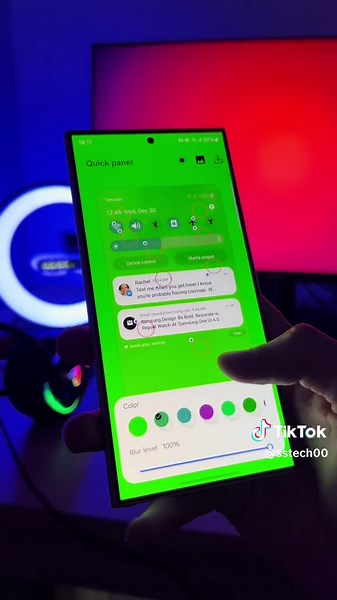 Completely Black Quick Panel on Samsung 🖤 #fyp #foryou #samsunggalaxy #androidhacks #s24ultra #oneui7beta #samsunghack #oneui6 #viral #trending #galaxys23 #s24 #2024 #popularsong #oneui7 #android15