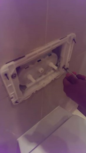 How to repair a built-in toilet.