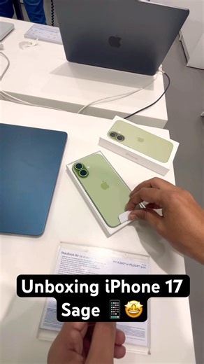 Unboxing iPhone 17 Sage | Apple iPhone 17 Sage Colour 512GB & 256 GB 🔥