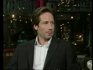 David Duchovny on Letterman 2004