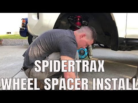 Spidertrax wheel spacer install with before and after pictures