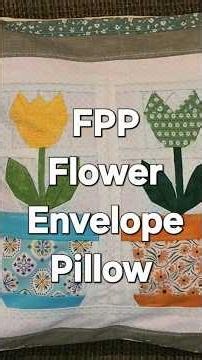 Quilted Tulip Flower Block, Free Flower Quilt Block Pattern, Learn How To Make A Pillow In Minutes