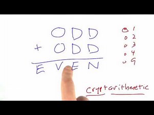Cryptarithmetic - Design of Computer Programs