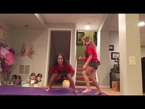 Cheer/yoga challenge with bestie!!!