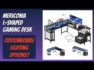 REVIEW (2025): Mericonia L-Shaped Gaming Desk. Features.