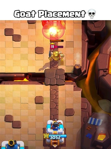 Goat Placement 💀 #clashroyale #shorts