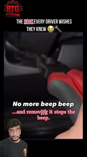 How to Stop the Annoying Seatbelt Beep 😭🔧 (Easy Hack) #shorts #cars #cartips