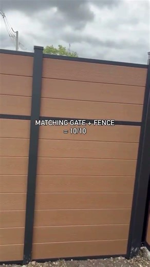 Matching Fence + Gate = 10/10 🔥 | Cedar Composite Greenwood Fence Best Seller