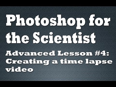 Creating a microscopy time lapse video