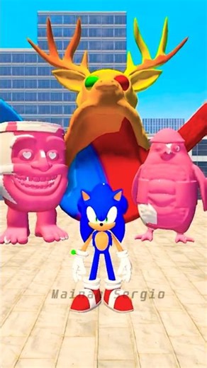 Super Sonic vs Brainrot Animals Sigma Boy Cursed Deer in Garry's Mod Story part99 #brainrot #sonic