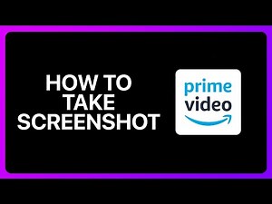 How To Take Screenshot On Amazon Prime Video Tutorial