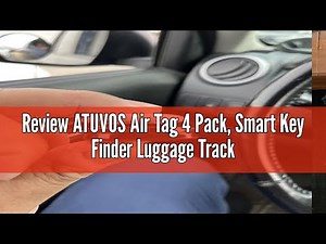 Review ATUVOS Air Tag 4 Pack, Smart Key Finder Luggage Tracker Compatible with Apple Find My (iOS On