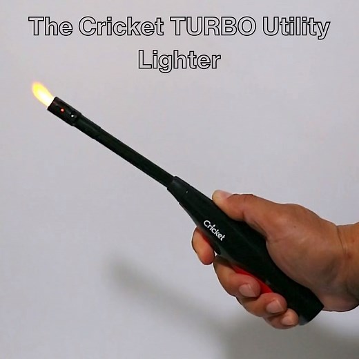 1K views · 29 reactions | Get yourself a lighter that will never let you down! Available exclusively online, the Cricket TURBO Utility Lighter can take the best nature can throw at it. With a powerful wind-resistant flame, one click is all it takes to be lit  Shop on Lazada here: https://www.lazada.com.ph/cricket-lighters-philippines/?spm=a2o4l.10450891.0.0.1962505eMEwk21&q=All-Products&shop_category_ids=716640&from=wangpu&sc=KVUG | Cricket Lighters Philippines | Facebook