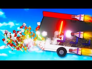 I Squished All the Jedi with a Rocket Powered Bus in People Playground!