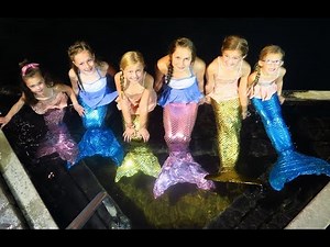 SWIMMING with MERMAIDS!!! Mermaid Tails.