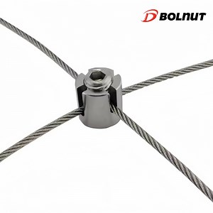 [Hot Item] Stainless Steel Adjustable Wire Rope Cross Clamp Wire Rope for Cable Railing