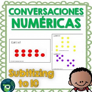 Spanish Number Talks - Subitizing to 10 with Google Slides