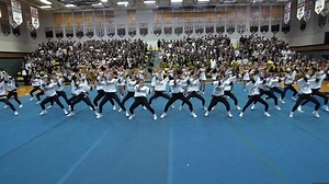 The BMC Dance and Varsity Cheer teams perform a special routine for our Homecoming 2022 Pep Rally. | Bishop Moore Catholic High School