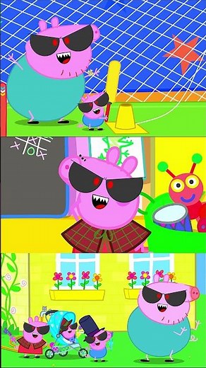 George Pig’s Monster Cricket Adventure! 🏏😱 Monster How Should I Feel Meme #peppapig #animation #pig