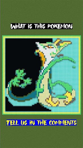 Pixel Art Pokémon on Minecraft Game - 3 - #minecraft #minecraftshorts #pixelart