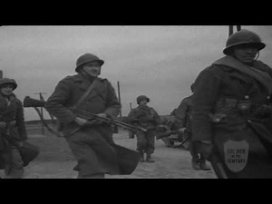 "French Patrol Meets US 100th Infantry Division", E/399, 4/1/1945
