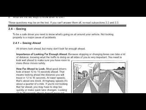 Section 2 Driving Safely 2.1.6 to 2.5 New York Commercial Drivers Manual