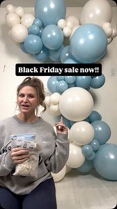 👉comment “link” for a DM to our Black Friday balloon sale . I made this entire garland using just TWO balloon packs. 🎈✨ . Black Friday: 20% off all balloon packs — now till Monday only! Build a dreamy setup without the stress (or the price tag). | Pop Pop Balloon