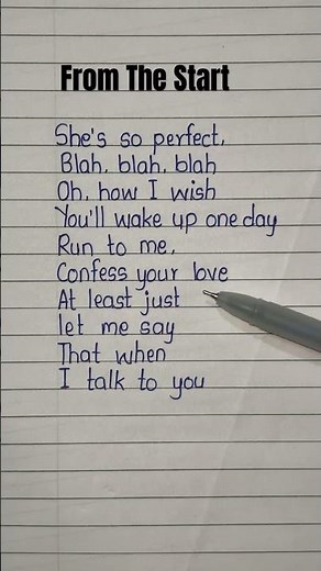 She’s so perfect blah blah (from the start) song lyrics #lyrics #trending #viral #shorts