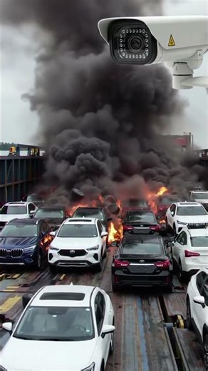 You won't believe what this camera recorded... 🔥 #disaster