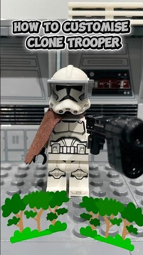 How to Build Custom Clone Trooper #lego #starwars #shorts #viral #shortsfeed #legostarwars