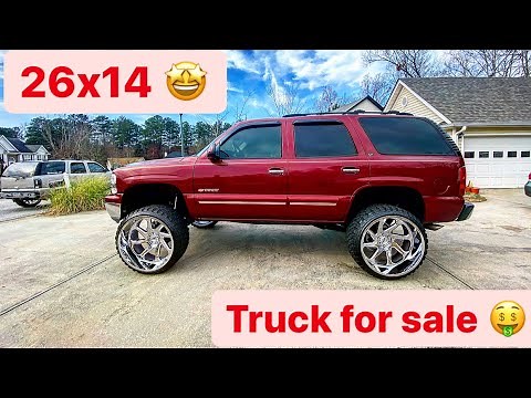 NEW 26x14 ON LEVELED TAHOE | TUFF WHEELS | 35’s | LIFTED TRUCKS | SQUATTED TRUCKS | 2003 CHEVROLET