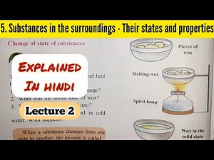 6th Std - Science - Chapter 5 Substances in the surroundings - their states and properties explained