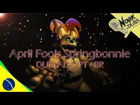 「SFM/FNaF」Springbonnie de 1º de Abril - Voice Lines | FNaF 1983 Animation | DUBLADO PT-BR