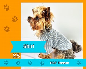 Dog Shirt Pattern (PDF) - Digital Download - Size XS - Etsy