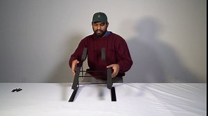 Rockville Rock2d2 Adjustable Dual Shelf DJ Controller Midi Keyboard Laptop Stand