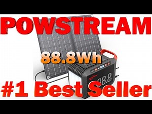 POWSTREAM Solar Generator 88.8Wh Portable Power Station with-Solar Panel Included (B0CN4M1K5R)