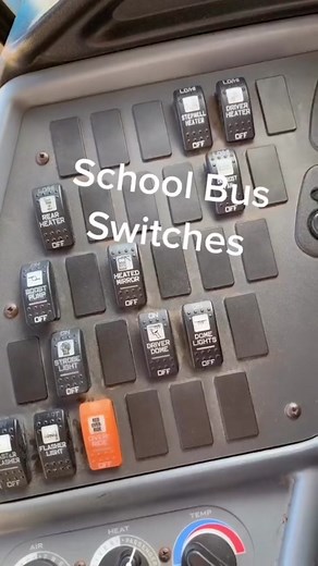 What do all those school bus switches do? #fyp #fypシ #schoolbus #schoolbusdriver #onthisday